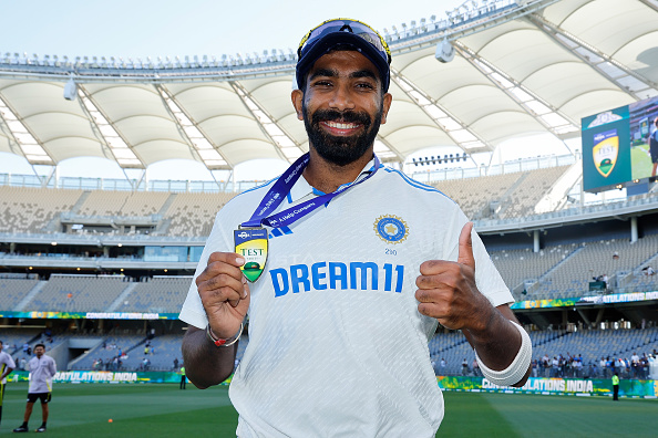 Jasprit Bumrah won the Player of the Match in Perth Test for his 8 wickets | Getty