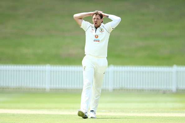 James Pattinson in a practice game ahead of the Test series | Getty