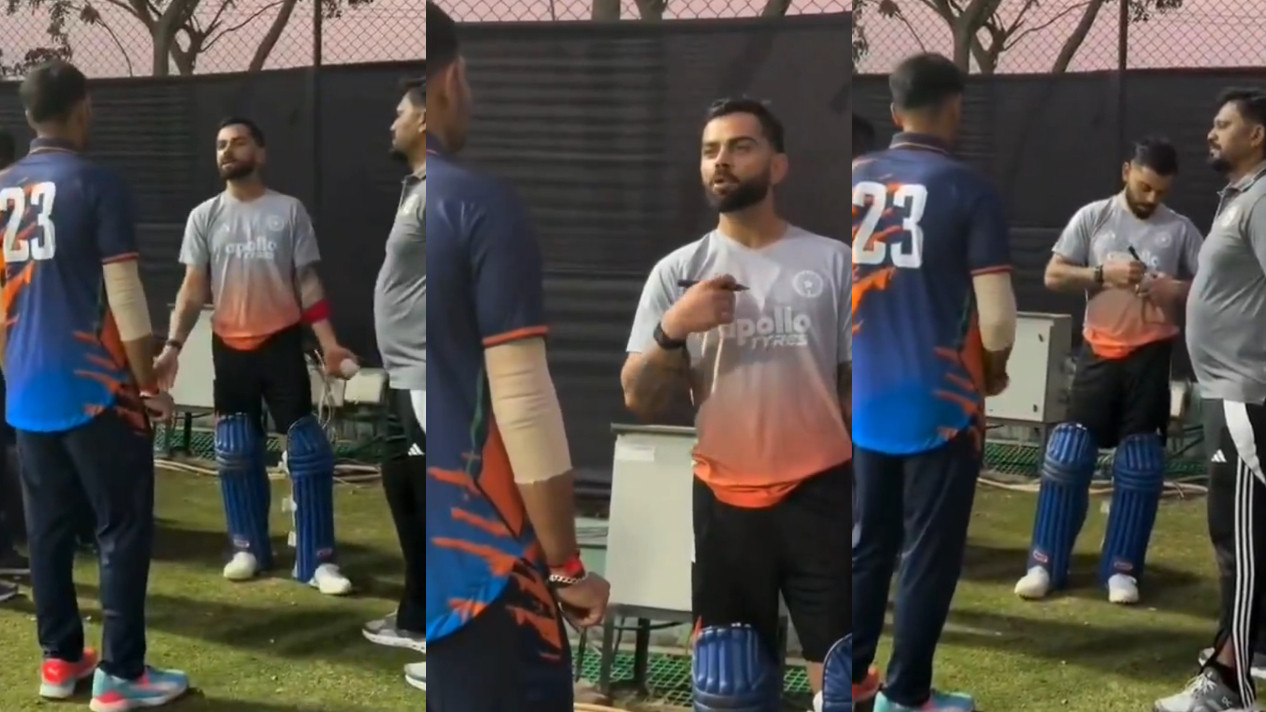 IND v NZ 2026: WATCH- “Agar maar pad bhi jaati hai..”- Virat Kohli gives golden advice to net bowler in Baroda