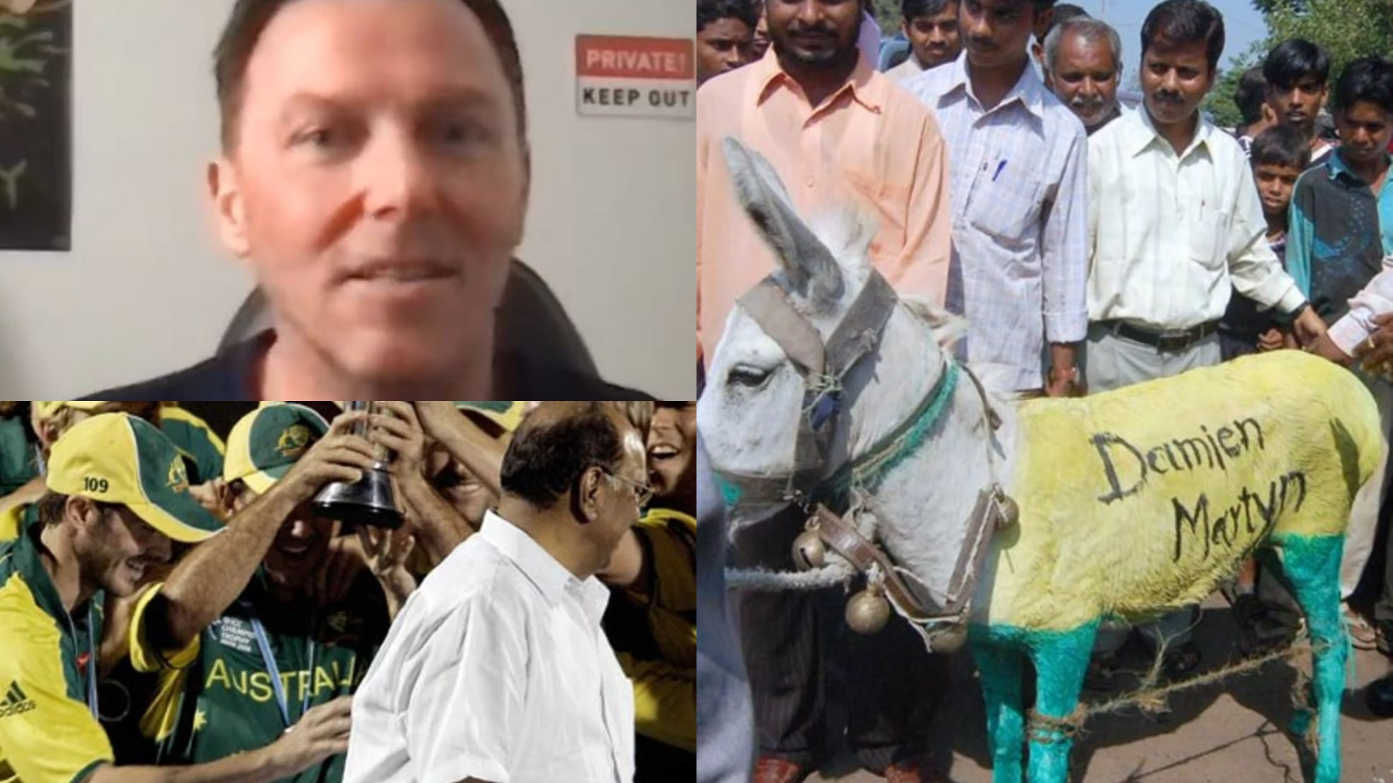 WATCH- Damien Martyn reveals Indian fans named a donkey after him post Champions Trophy 2006 controversy