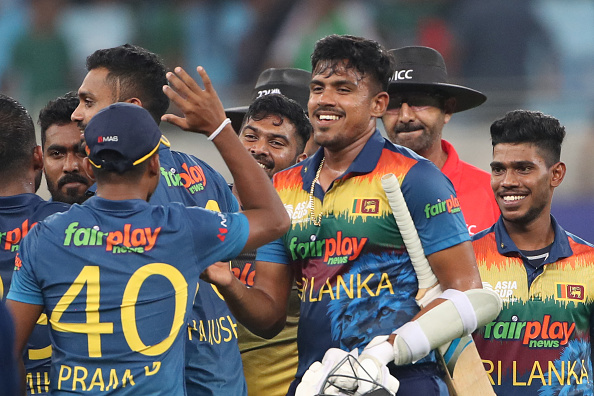 Sri Lanka celebrates after defeating Bangladesh | Getty