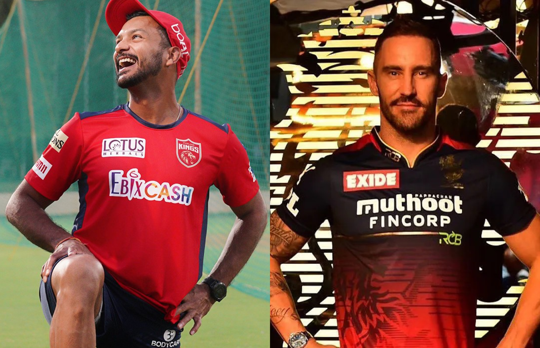 Both RCB and PBKS have new captains in Faf du Plessis and Mayank Agarwal | Twitter