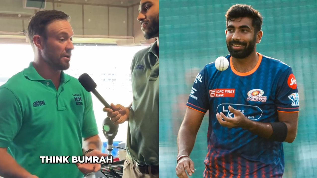 WATCH- AB de Villiers names Jasprit Bumrah as his Greatest of All Time (G.O.A.T) in T20 cricket