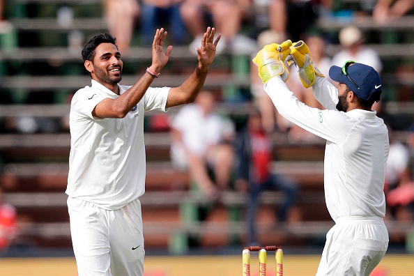 Bhuvneshwar Kumar won the Player of the Match for all-round contribution | Getty