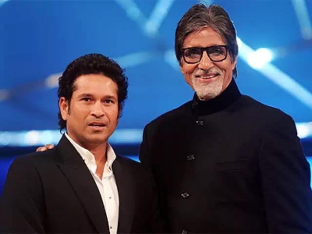 Sachin Tendulkar and Amitabh Bachchan