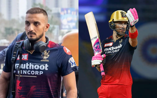 Harshal Patel and Faf Du Plessis | BCCI/IPL