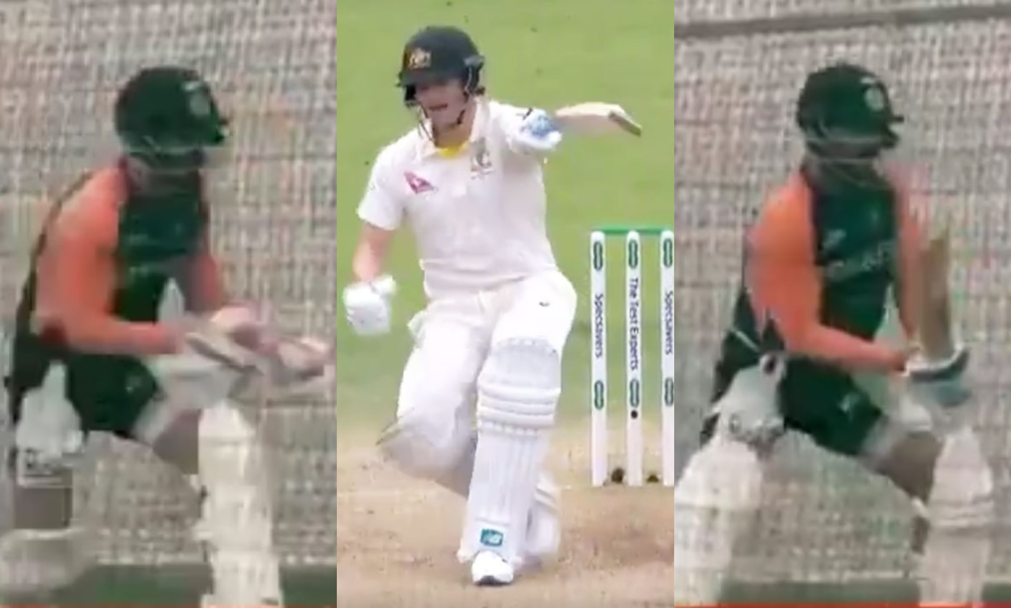 Kohli was seen copying Smith's funny manners