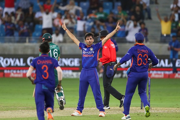 Ravi Bishnoi celebrates Babar Azam's wicket | Getty Images