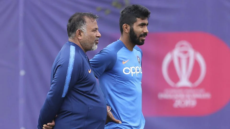 Bumrah with former bowling coach Arun | Getty