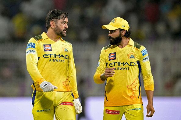 MS Dhoni and Ravindra Jadeja | Getty