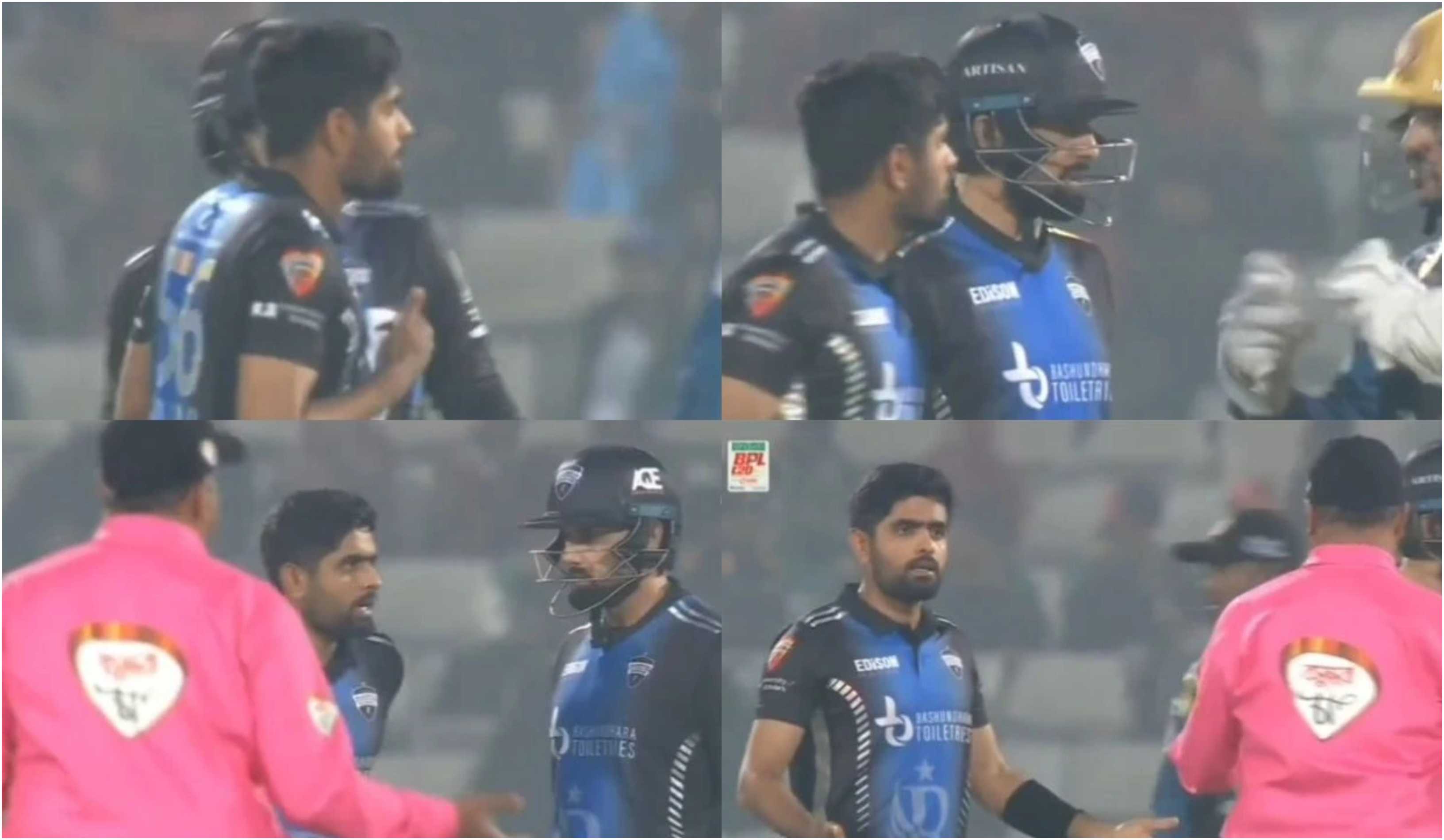 Babar Azam's heated altercation with Irfan Sukkur | X