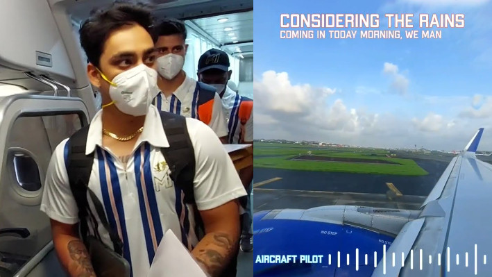 IPL 2021: WATCH - Pilot makes in-flight announcement with reference of Mumbai Indians players en route Abu Dhabi
