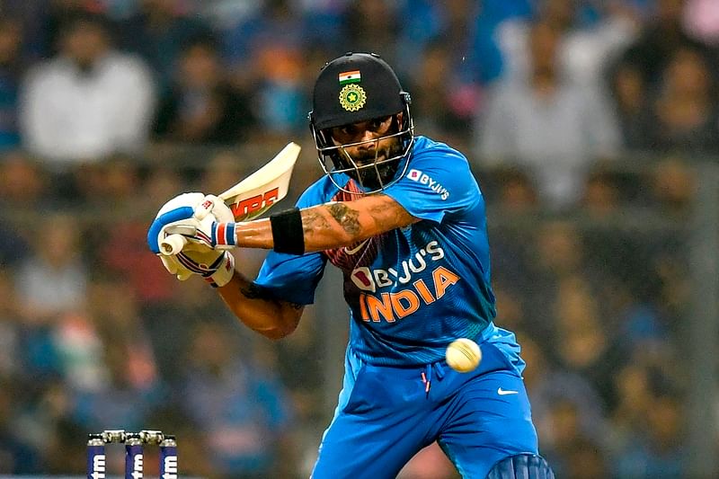 Virat Kohli took the West Indies bowling attack to the cleaners in Mumbai T20I | AFP