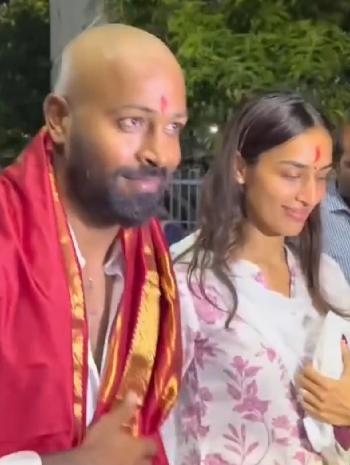 Hardik Pandya and Mahieka Sharma | X
