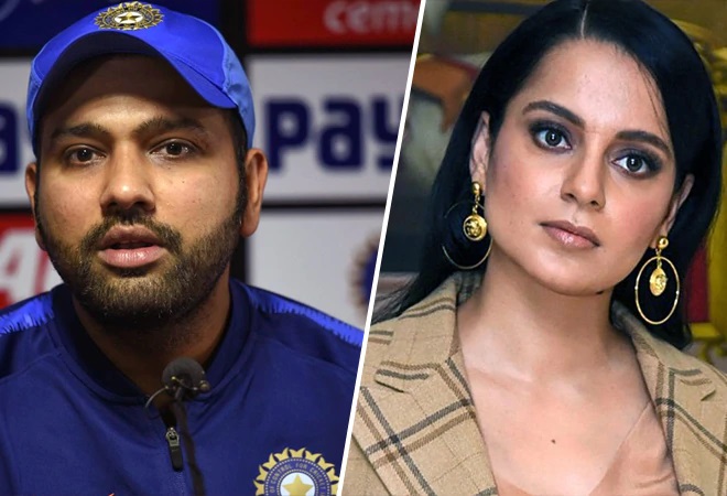 Rohit Sharma and Kangana Ranaut