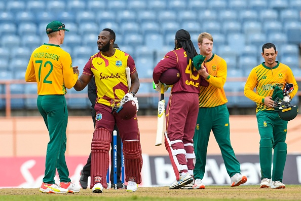 West Indies won the first T20I by 8 wickets and 5 overs to spare | Getty