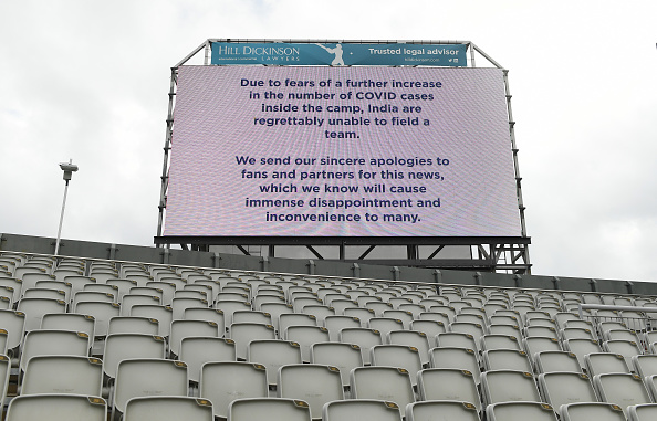 The fifth Test at Old Trafford was called off | Getty