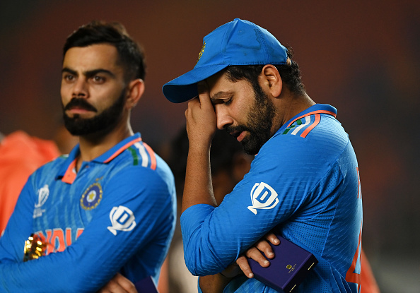 Rohit Sharma and Virat Kohli were in pain after losing the World Cup final | Getty