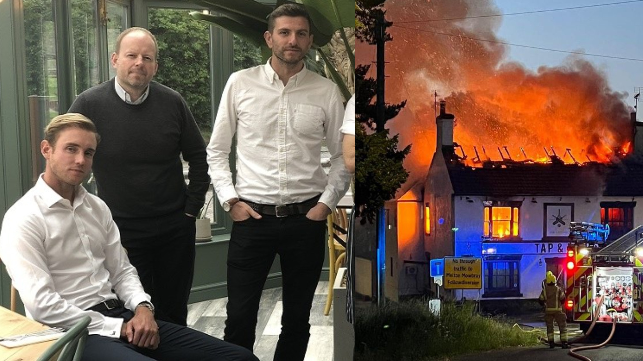 Pub co-owned by Stuart Broad ravaged by fire; pacer reacts