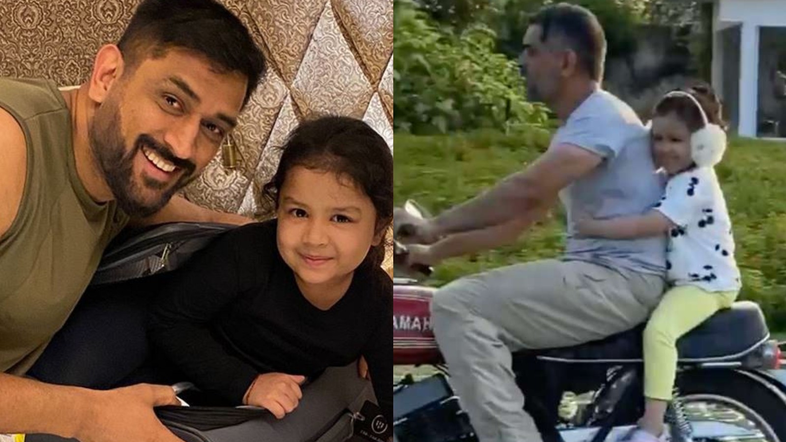 “Miss You and the bike rides,” Ziva posts a heartwarming photo with MS Dhoni