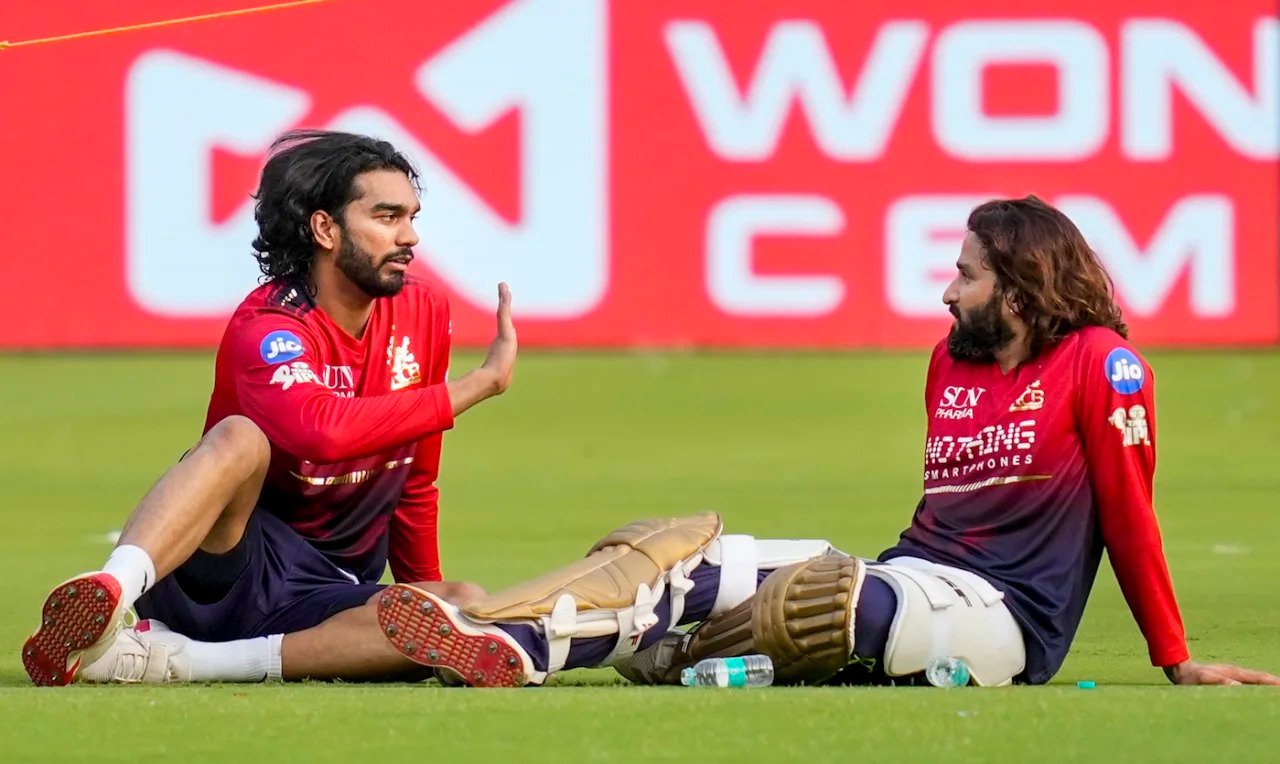 Venkatesh Iyer and RCB captain Rajat Patidar | RCB X