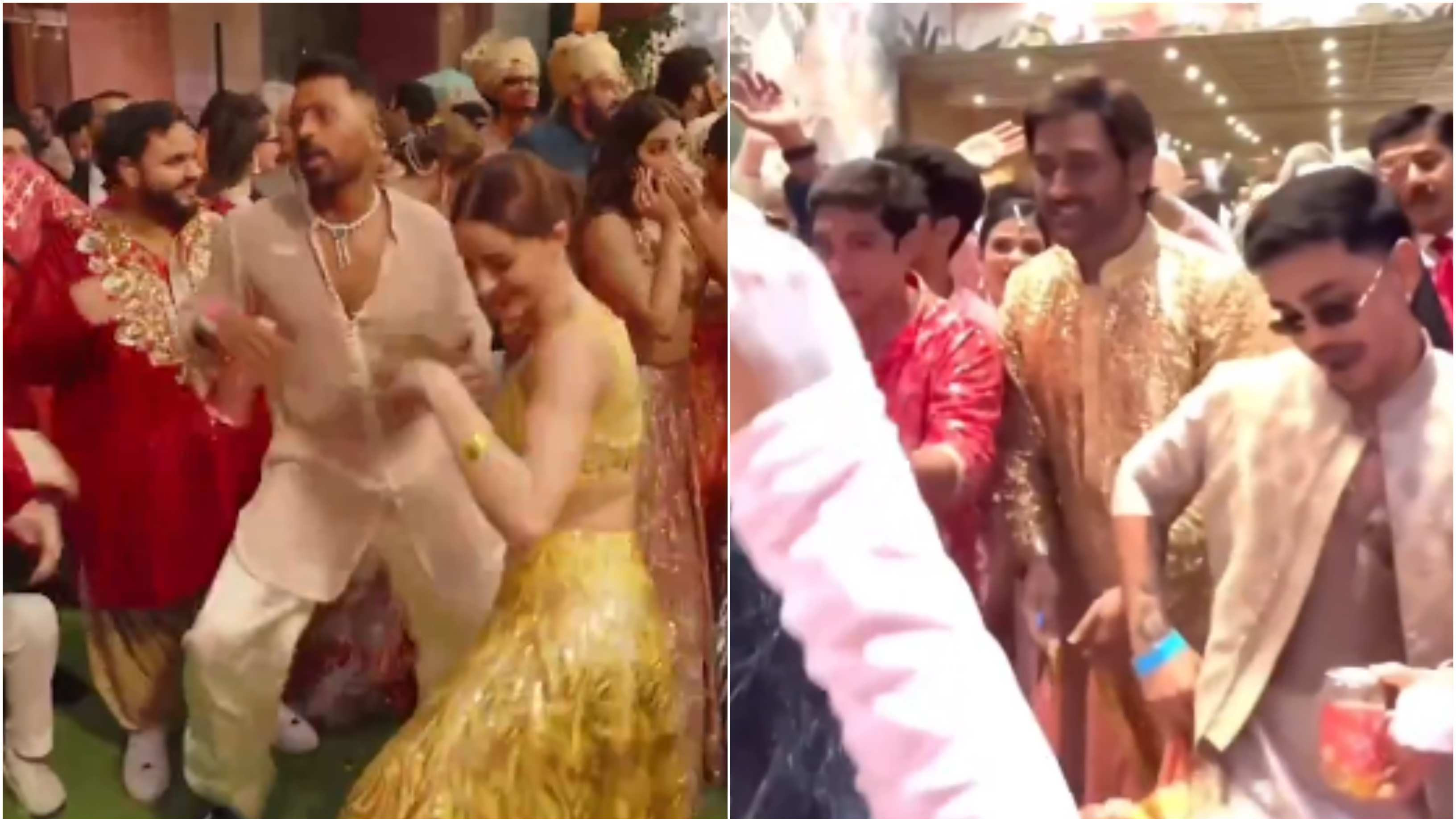 WATCH: Hardik Pandya lits up dance floor with Ananya Pandey; MS Dhoni shakes a leg with Ishan Kishan at Anant-Radhika wedding