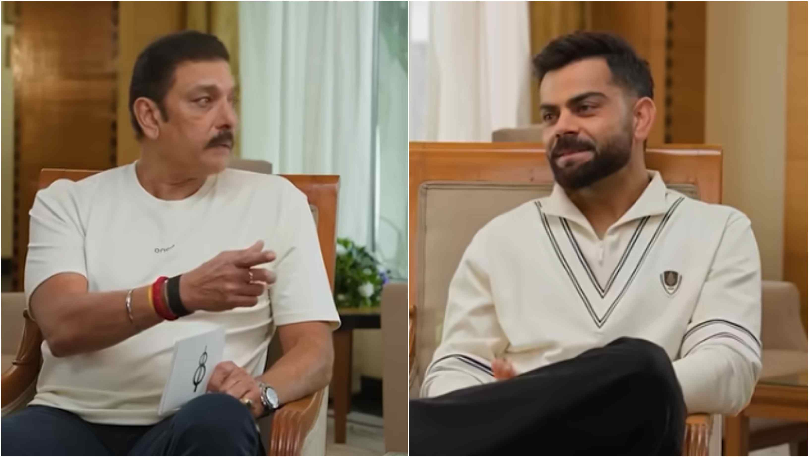 Ravi Shastri and Virat Kohli | Screengrab