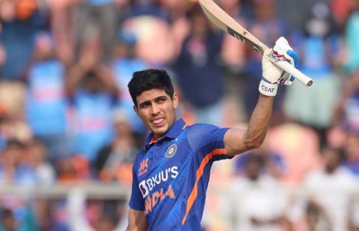 Shubman Gill celebrates his first ODI ton in India vs Sri Lanka | BCCI