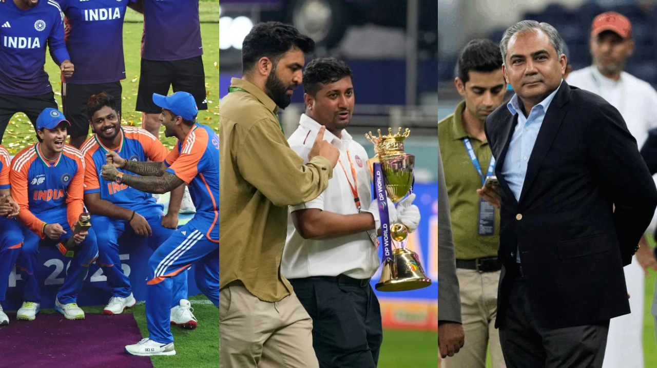 India celebrated without Asia Cup trophy after Mohsin Naqvi took it away | Getty
