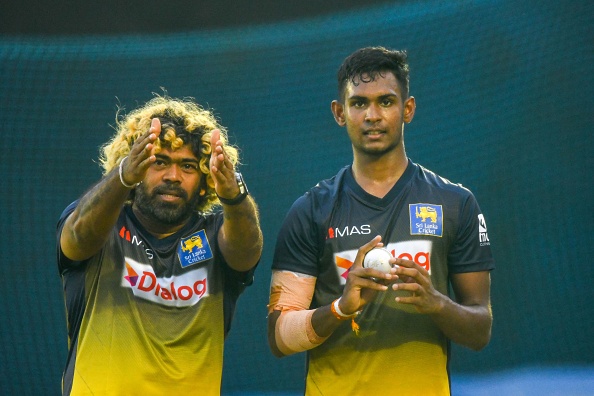 Lasith Malinga with Matheesha Pathirana | Getty