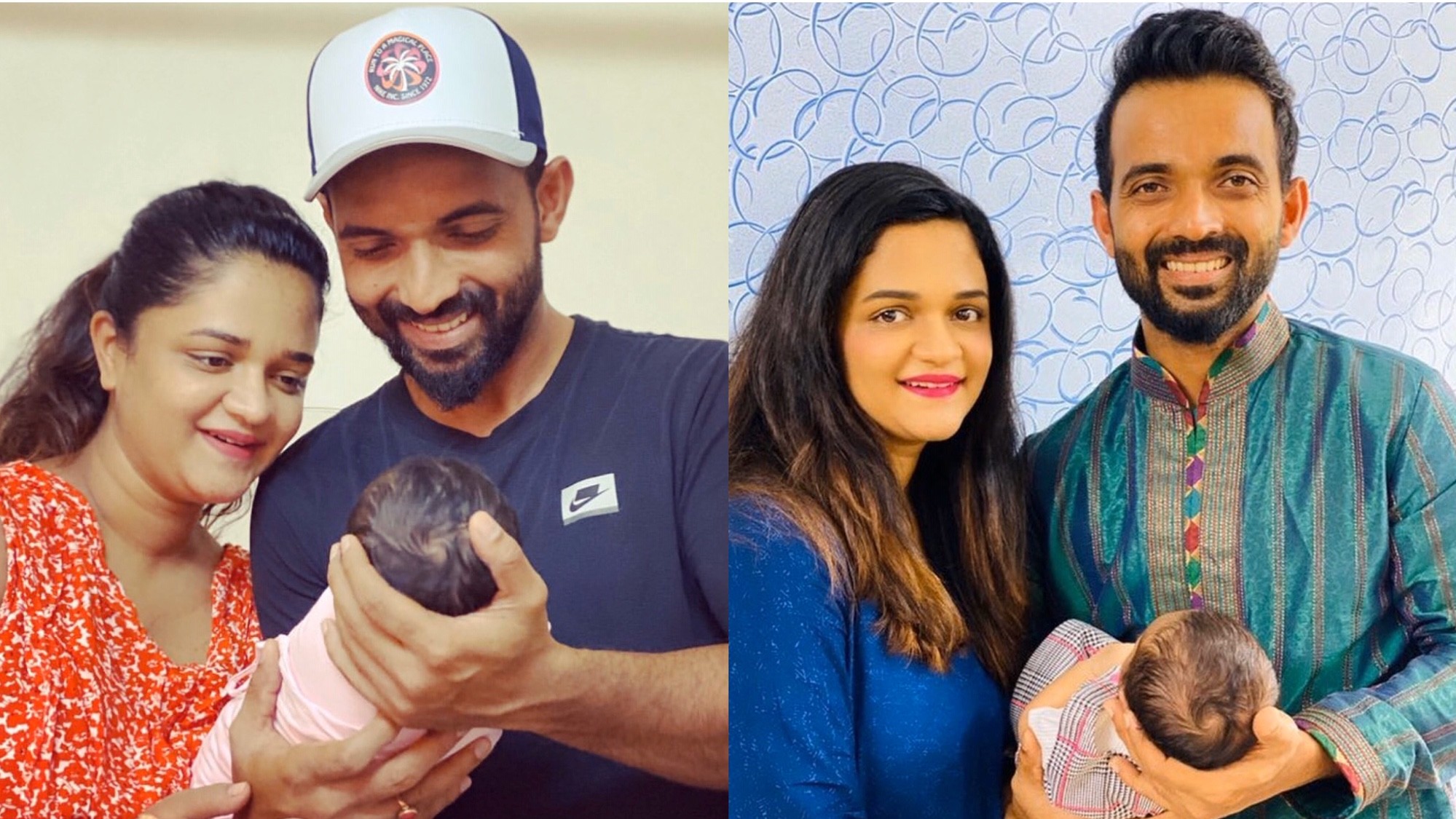 Ajinkya Rahane shares first picture of his newborn ...