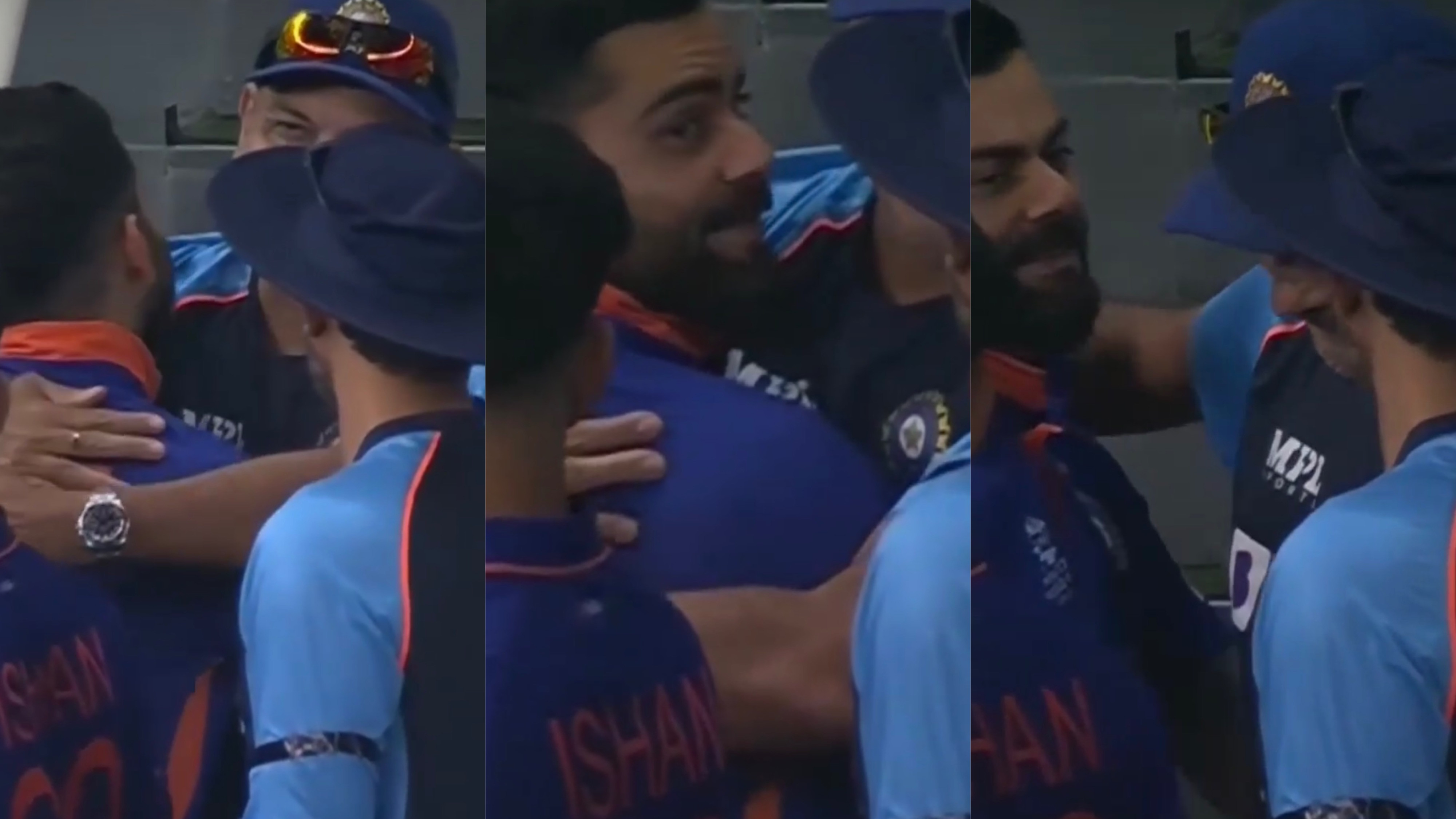 T20 World Cup 2021: WATCH - Virat Kohli embraces Ravi Shastri after his coaching tenure ends