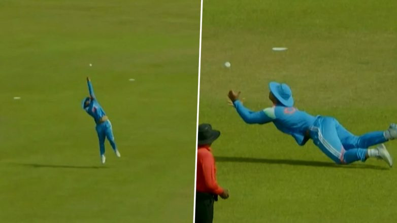 WATCH: Vaibhav Sooryavanshi pulls off two-attempt acrobatic catch to dismiss Afghanistan A batter Khalid Taniwal