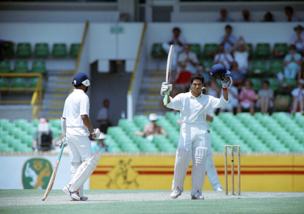 Sachin Tendulkar in action during his first Australia tour | Getty