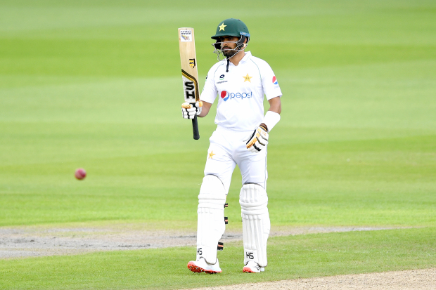 Babar continued his terrific form in Test cricket in England | AFP