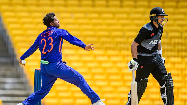 Kuldeep Yadav took a hat trick for Ind A against NZ A | PTI
