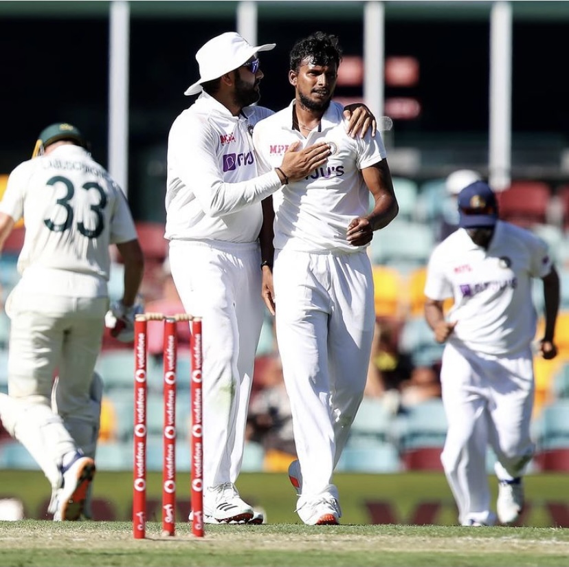 T Natarajan took 3 wickets on his debut | BCCI Twitter