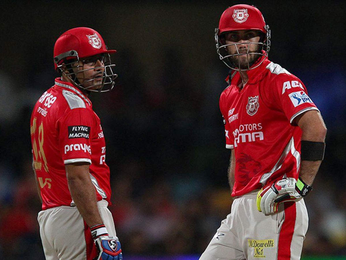 Virender Sehwag and Glenn Maxwell for KXIP | File Photo