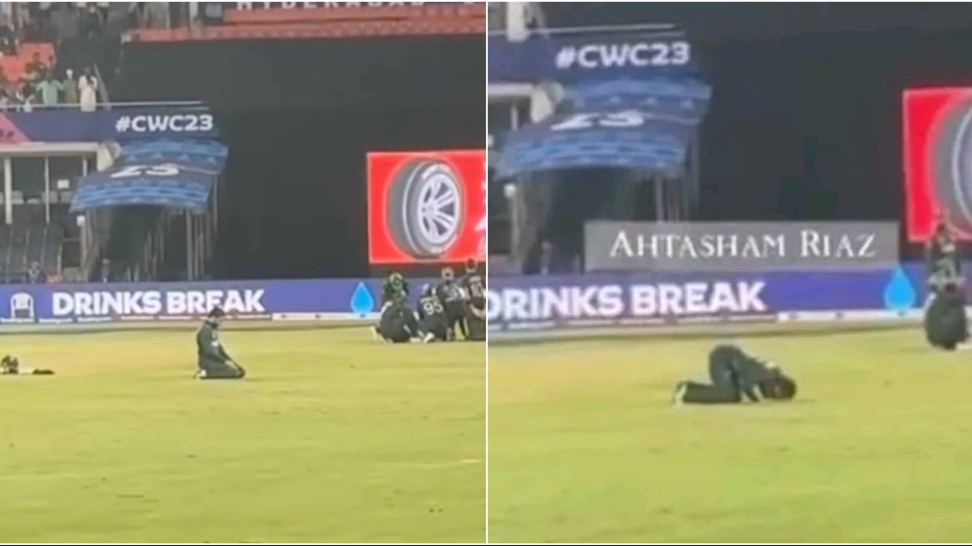 CWC 2023: WATCH – Mohammad Rizwan offers Namaz on the field during Pakistan-Netherlands match; video goes viral