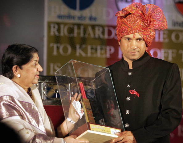 Lata Mangeshkar and Sachin Tendulkar | GETTY 