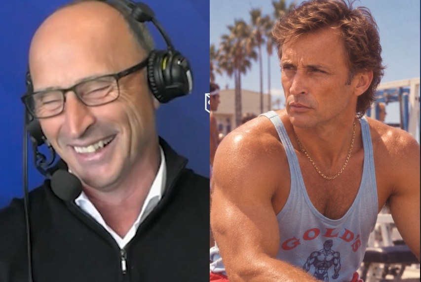 Nasser Hussain laughed seeing his 80s look generated by AI | Sky Cricket/Instagram