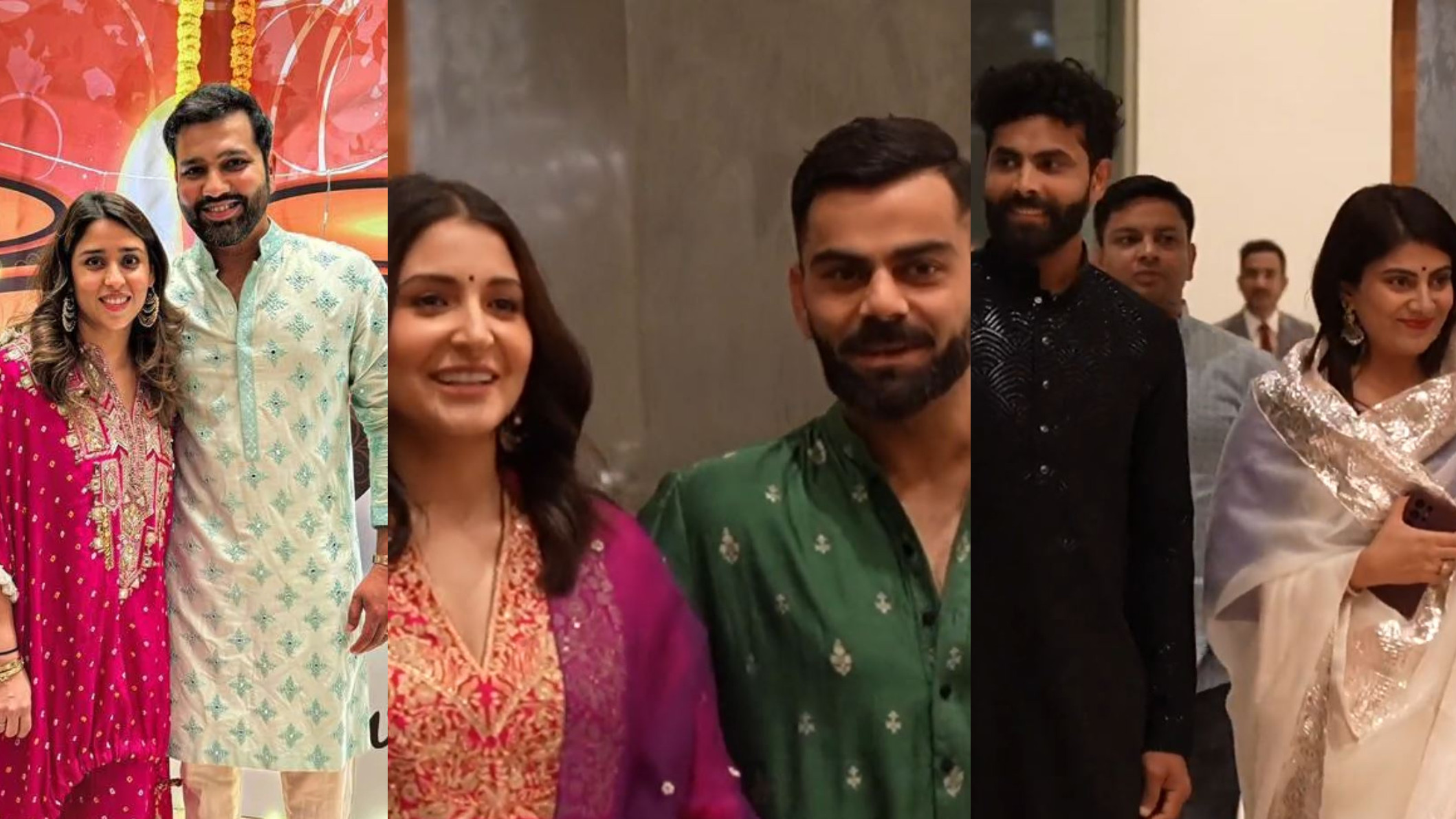 CWC 2023: WATCH- Anushka Sharma, Ritika Sajdeh and more families join Indian team for Diwali celebrations