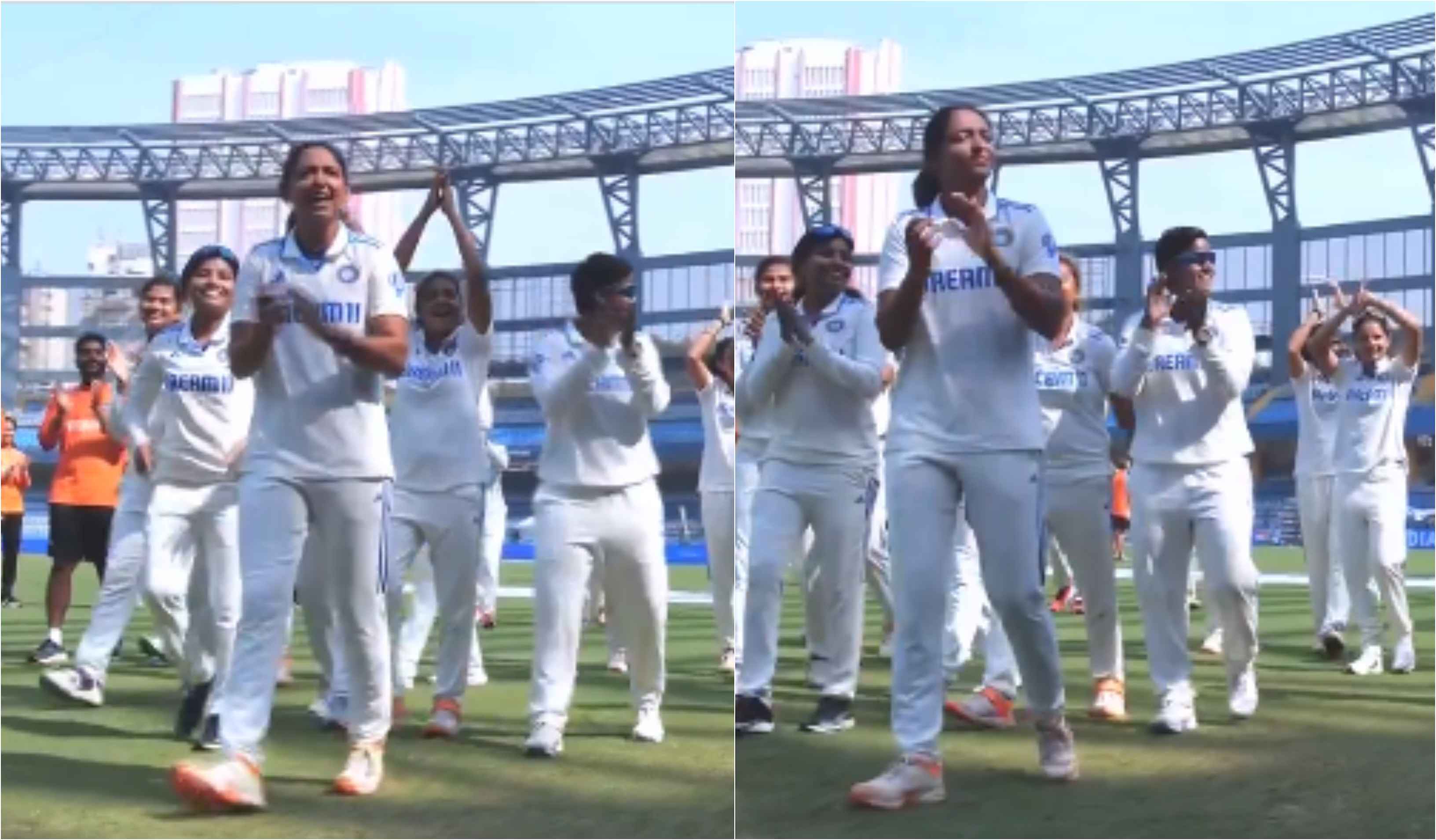 Indian women's cricket team performing a lap of honour at the Wankhede Stadium | BCCI