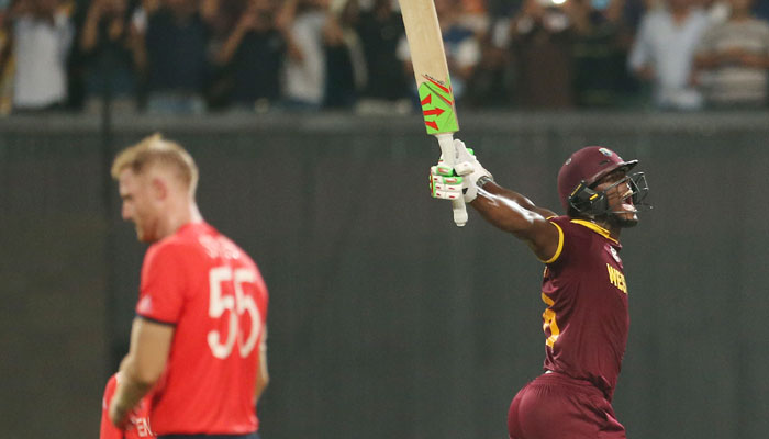 Brathwaite hit Ben Stokes for four maximums in the final | Getty Images