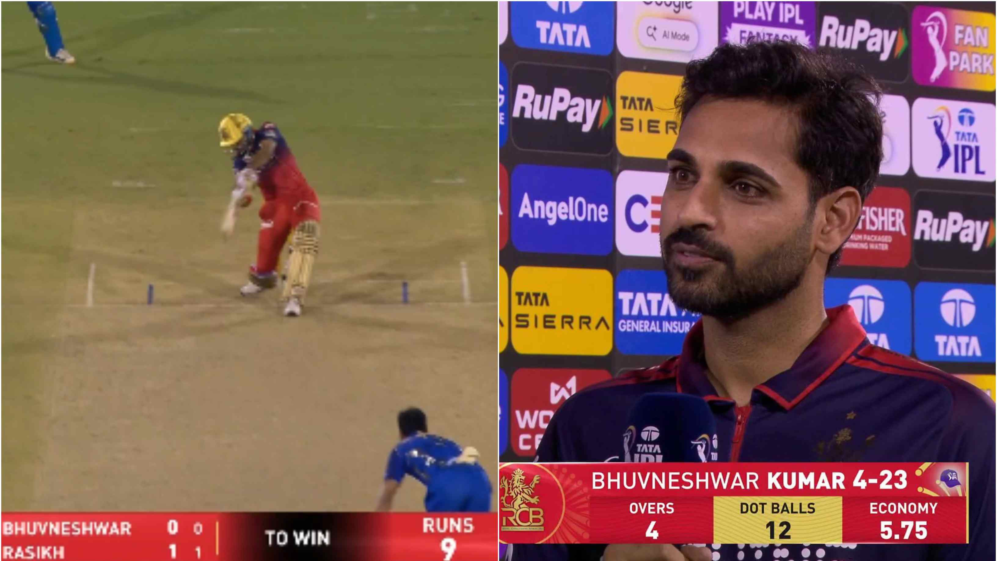 IPL 2026: WATCH – “Six is the thing I've enjoyed most,” Bhuvneshwar Kumar on his all-round heroics during RCB’s win over MI