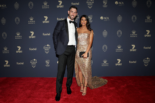 Glenn Maxwell and Vini Raman at Australian Cricket Awards | Getty Images