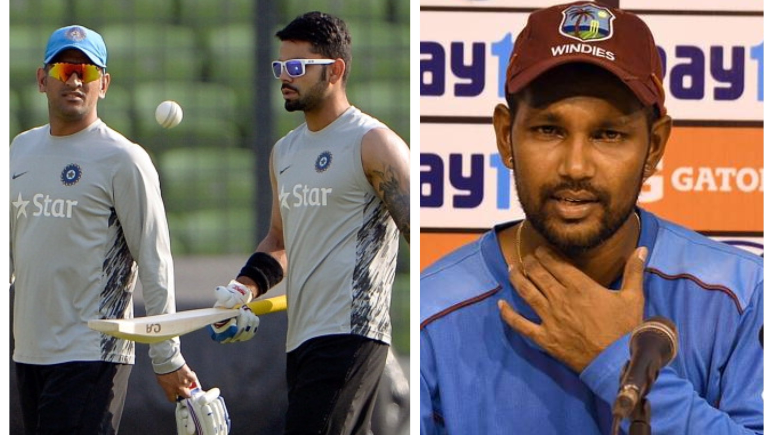 Ramdin reveals how Dhoni helped Kohli regain his form after disastrous England tour in 2014