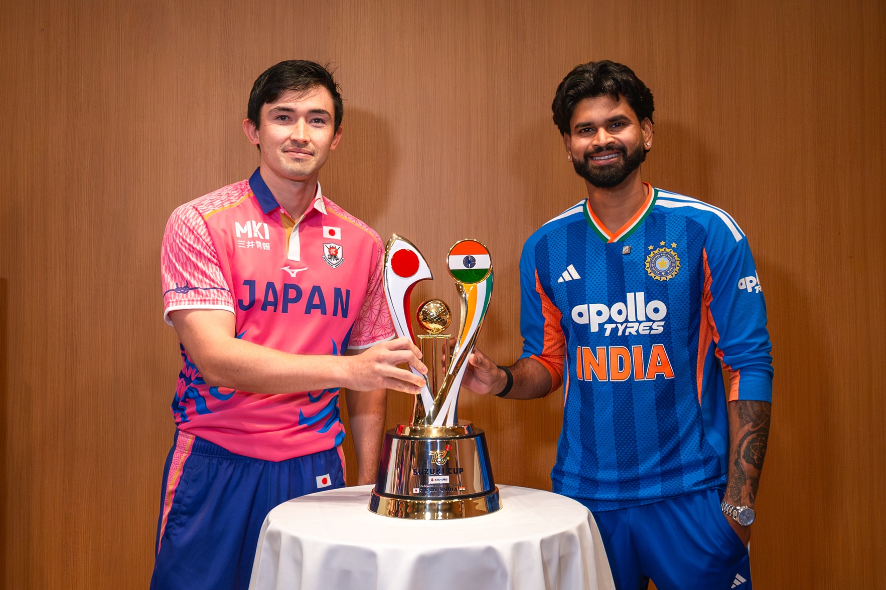Japan's captain Kendall Kadowaki-Fleming and India captain Shreyas Iyer | BCCI