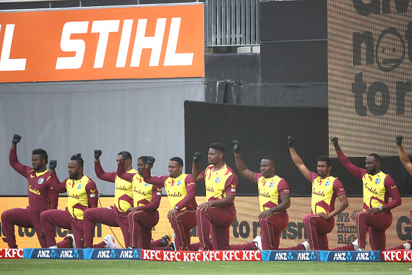 West Indies players take knee in support of BLM Movement | Getty Images