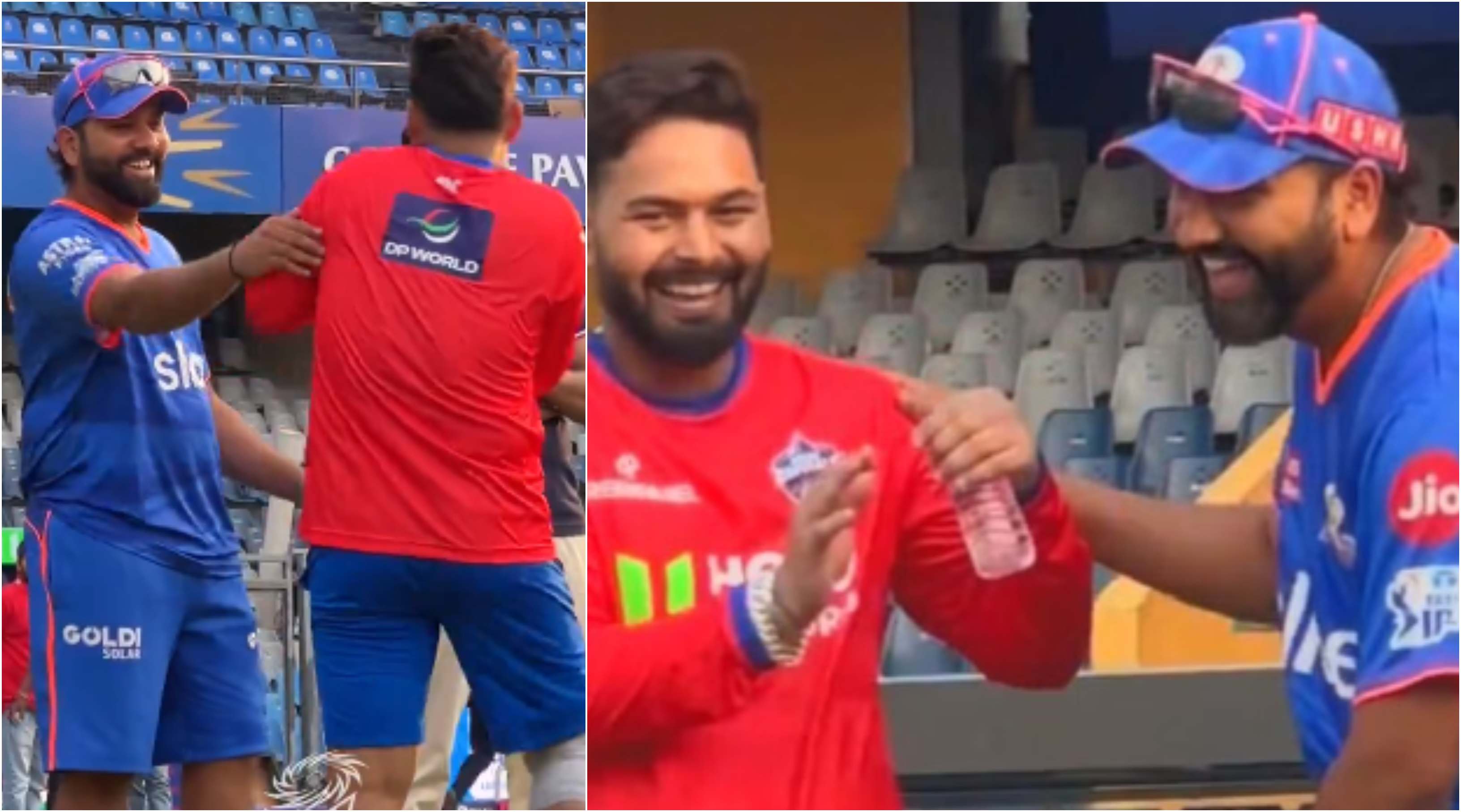 Rishabh Pant and Rohit Sharma | MumbaiIndians/X